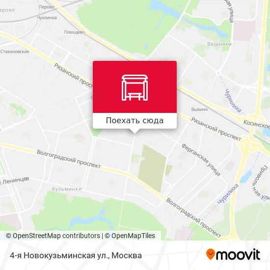 Карта 4-я Новокузьминская ул.