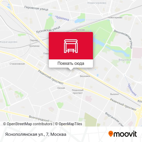 Карта Яснополянская ул., 7