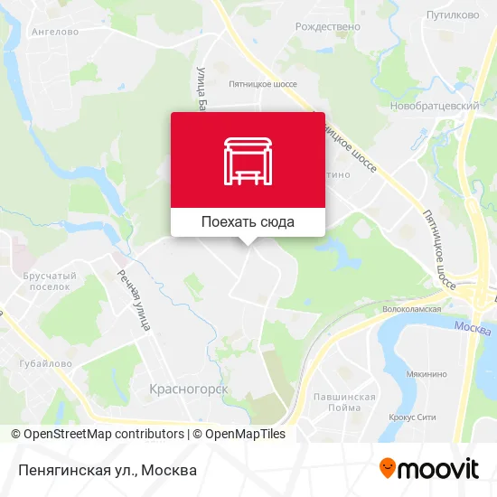 Карта Пенягинская ул.