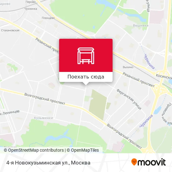 Карта 4-я Новокузьминская ул.