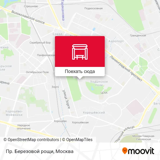 Карта Пр. Березовой рощи