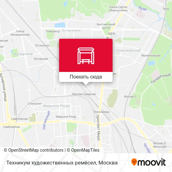 Карта Техникум художественных ремёсел