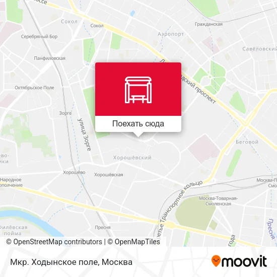Карта Мкр. Ходынское поле