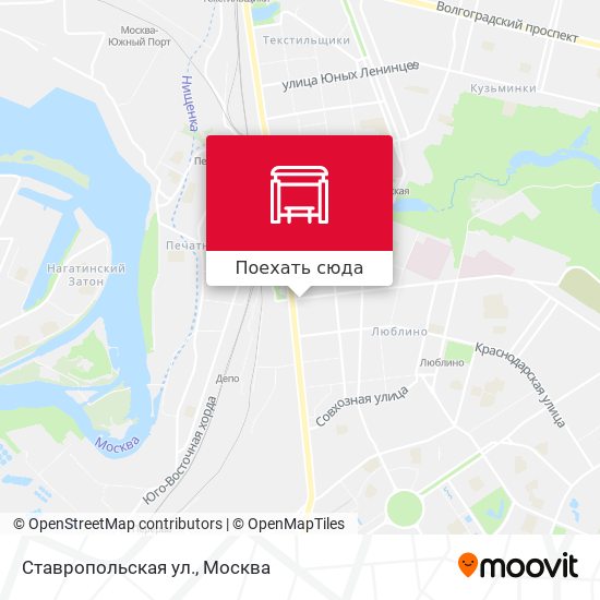 Карта Ставропольская ул.