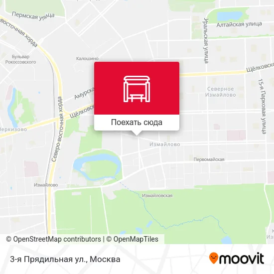 Карта 3-я Прядильная ул.