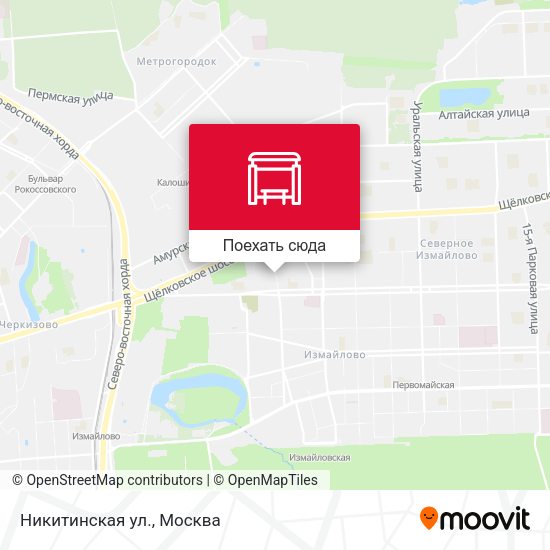Карта Никитинская ул.