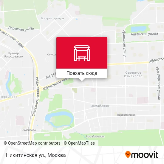 Карта Никитинская ул.