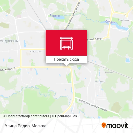 Карта Улица Радио