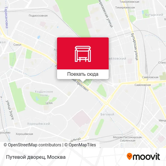 Карта Путевой дворец