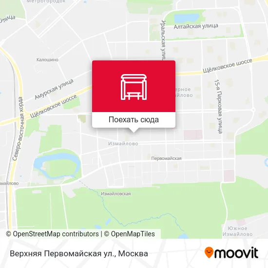 Карта Верхняя Первомайская ул.