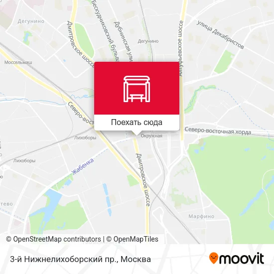 Карта 3-й Нижнелихоборский пр.
