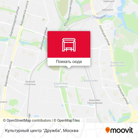 Карта Культурный центр "Дружба"
