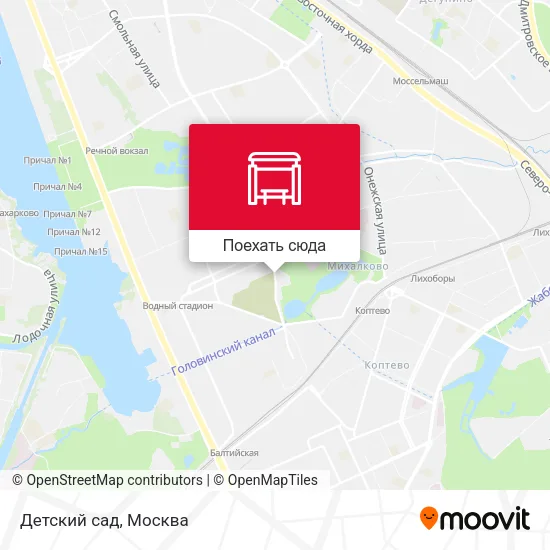 Карта Детский сад