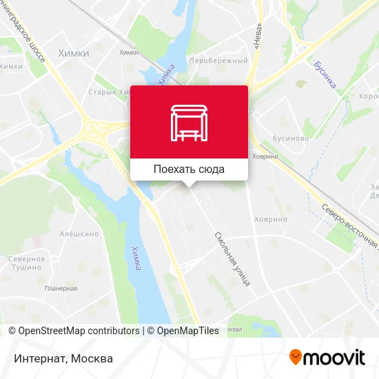 Карта Интернат
