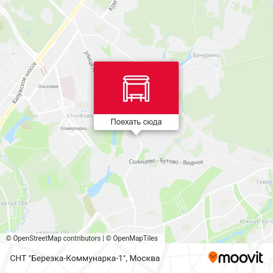 Карта СНТ "Березка-Коммунарка-1"