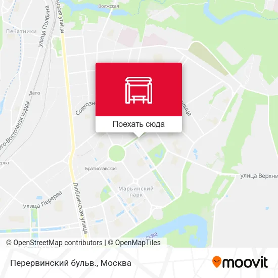 Карта Перервинский бульв.