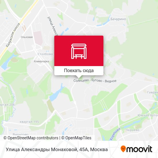 Карта Улица Александры Монаховой, 45А