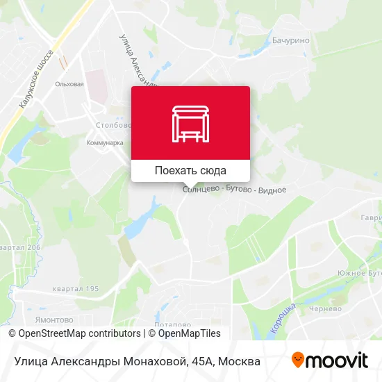 Карта Улица Александры Монаховой, 45А