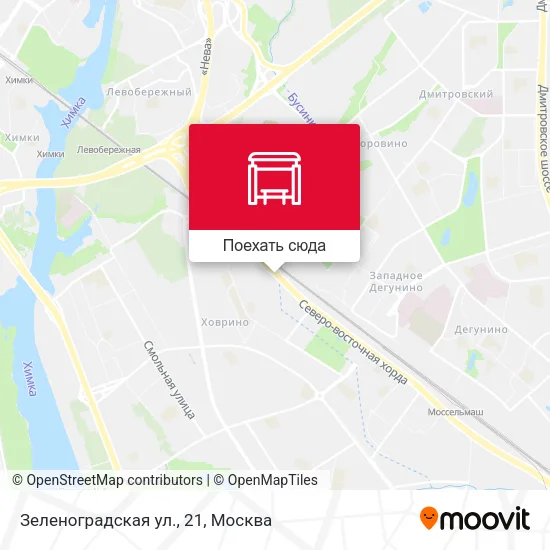 Карта Зеленоградская ул., 21