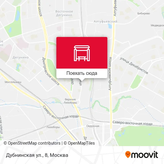 Карта Дубнинская ул., 8