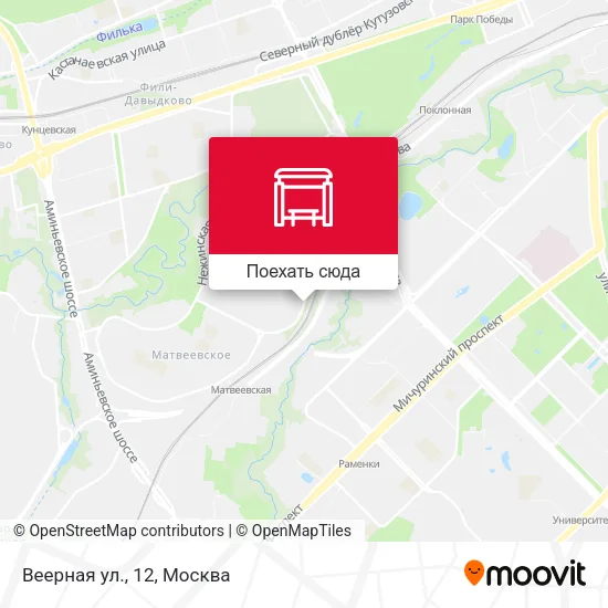 Карта Веерная ул., 12