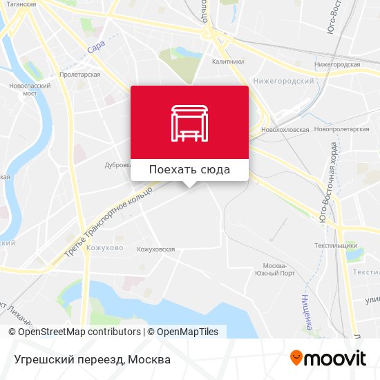 Карта Угрешский переезд