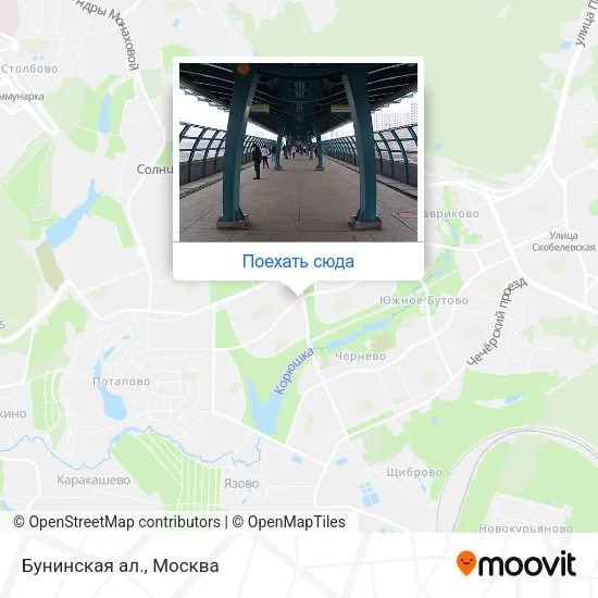 Карта Бунинская ал.