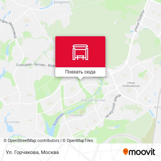 Карта Ул. Горчакова
