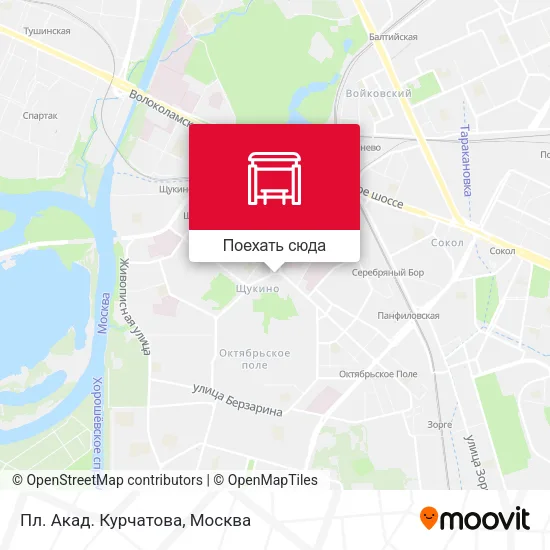 Карта Пл. Акад. Курчатова