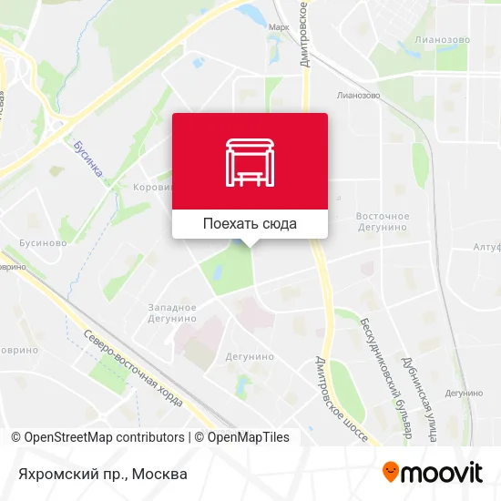 Карта Яхромский пр.