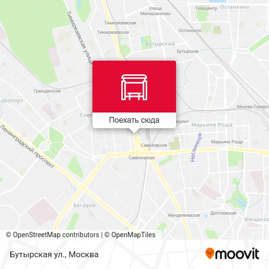 Карта Бутырская ул.