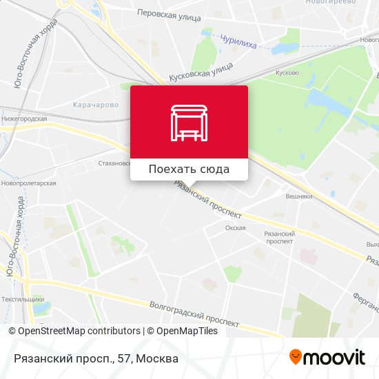 Карта Рязанский просп., 57