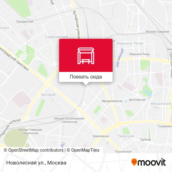 Карта Новолесная ул.