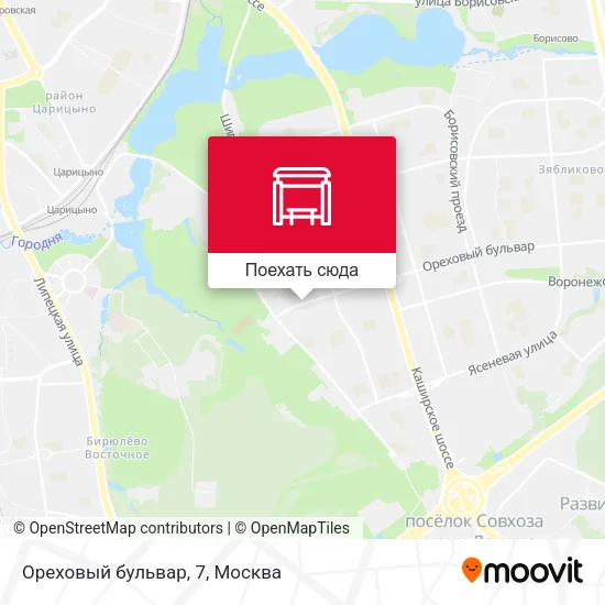Карта Ореховый бульвар, 7