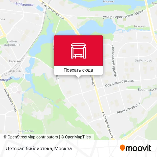 Карта Детская библиотека