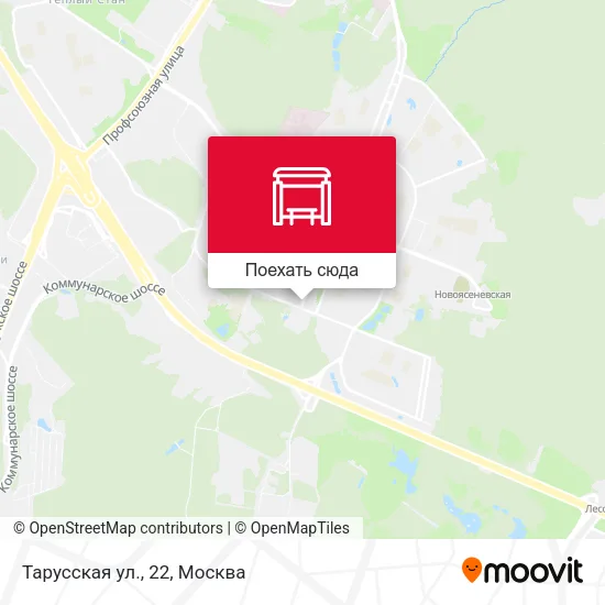 Карта Тарусская ул., 22