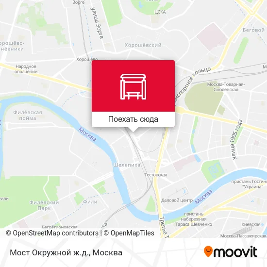 Карта Мост Окружной ж.д.