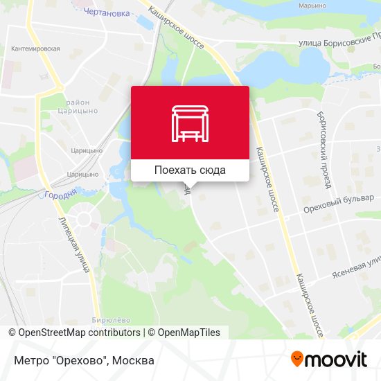 Карта Метро "Орехово"
