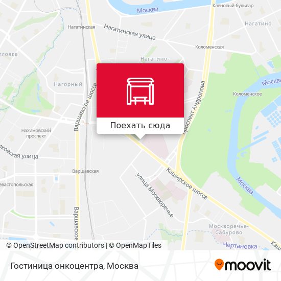 Карта Гостиница онкоцентра