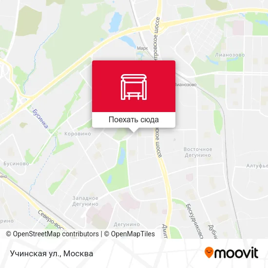 Карта Учинская ул.