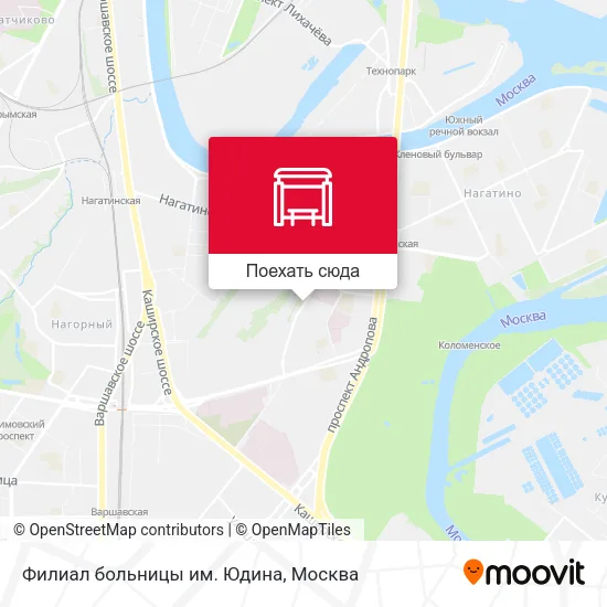 Карта Филиал больницы им. Юдина