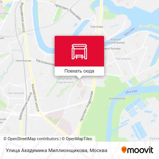 Карта Улица Академика Миллионщикова