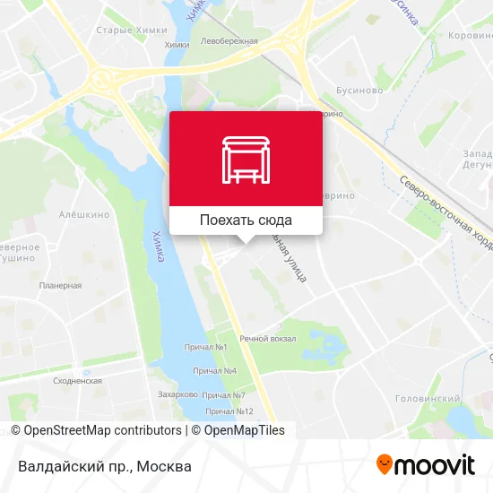 Карта Валдайский пр.