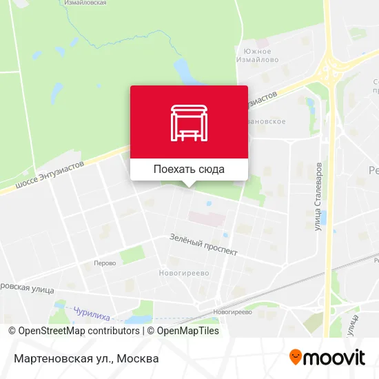 Карта Мартеновская ул.