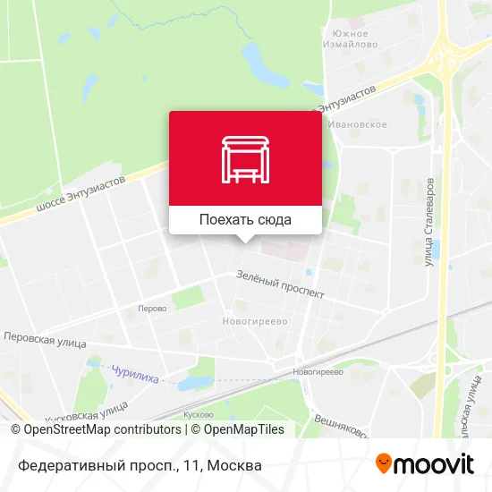 Карта Федеративный просп., 11