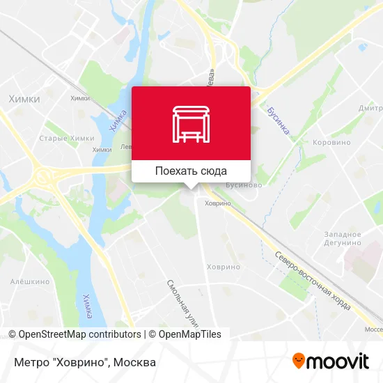Карта Метро "Ховрино"