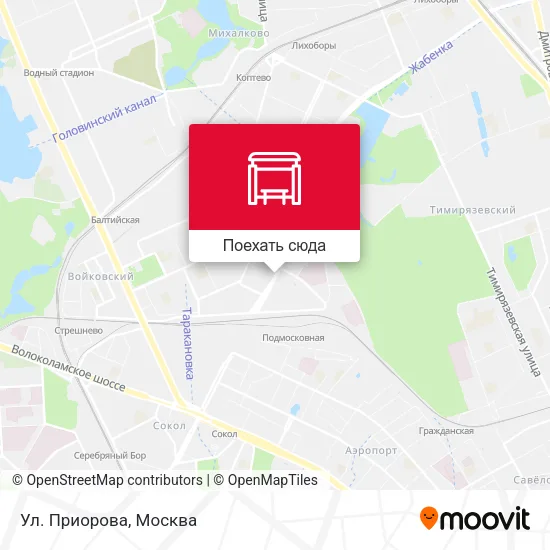 Карта Ул. Приорова