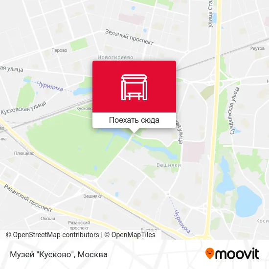 Карта Музей "Кусково"