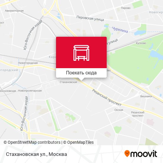 Карта Стахановская ул.