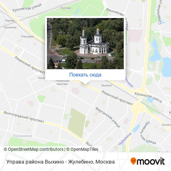 Район москвы выхино карта